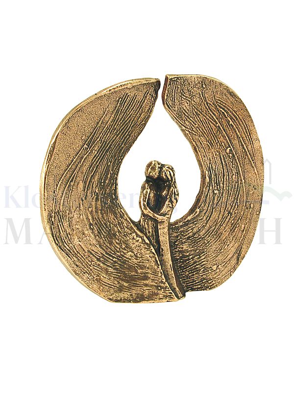 Foto: Skulptur Unter seinem Schutz - Zur Hochzeit, 12,5 x 14 cm, mit Expertise