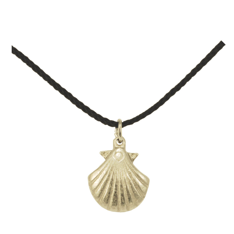 Halsanhänger aus Silberbronze "Jakobsmuschel"
