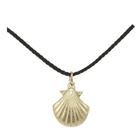 Halsanhänger aus Silberbronze "Jakobsmuschel"