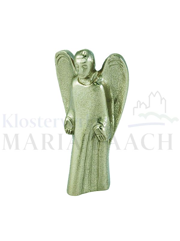 Foto: Figur Schützender Engel, 6,7 cm hoch, Silberbronze