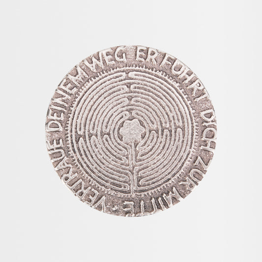 Handschmeichler "Vertraue deinem Weg" aus Silberbronze