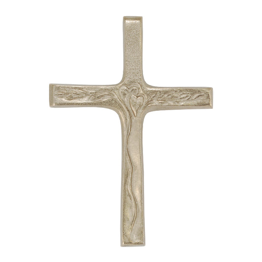 Hochzeitskreuz aus Silberbronze
