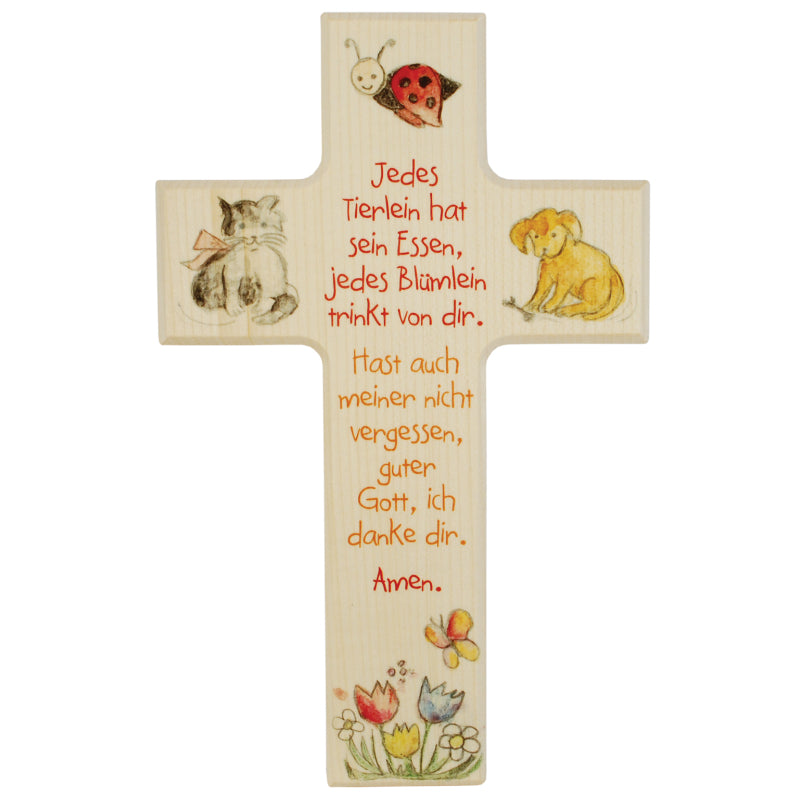 Kinderkreuz "Jedes Tierlein hat sein Essen…"