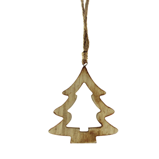 Tannenanhänger aus Holz