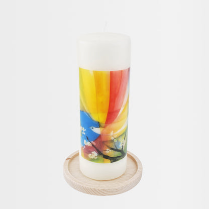 Kerzenteller aus Holz