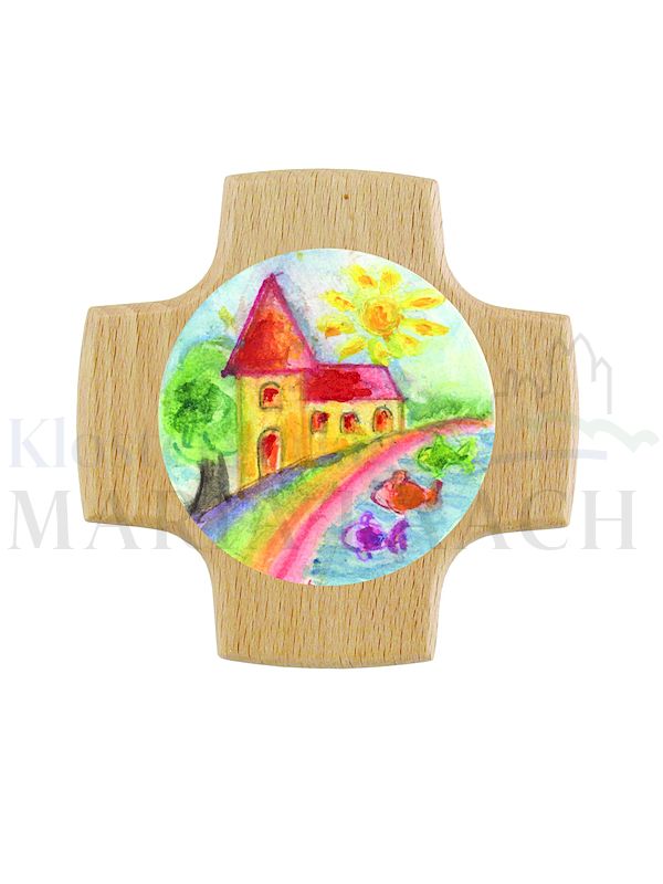 Foto: Kreuz Kirche, Buche, 8 x 8 cm