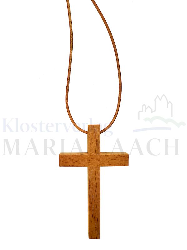 Foto: Ministrantenkreuz, 5,3 x 8,9 cm, mit Lederband