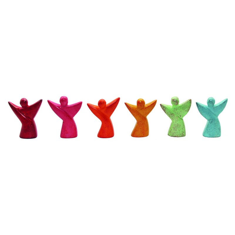 Foto: Engel modern, 2 x 6 Farben gemischt, 5-6 cm, VE 12 Stück