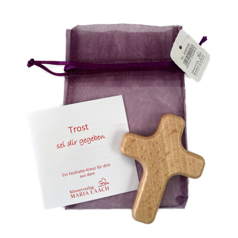 Handkreuz in Organzabeutel 'Trost'