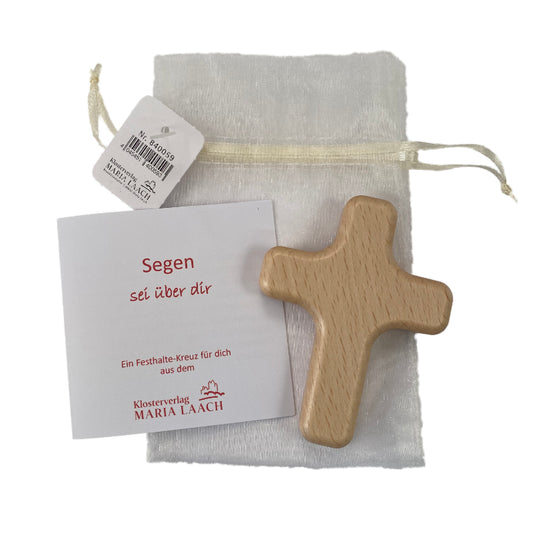 Handkreuz in Organzabeutel 'Segen'