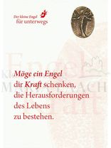Foto: Mini-Plakette Engel der Kraft, auf Kärtchen, 11,5 x 8 cm