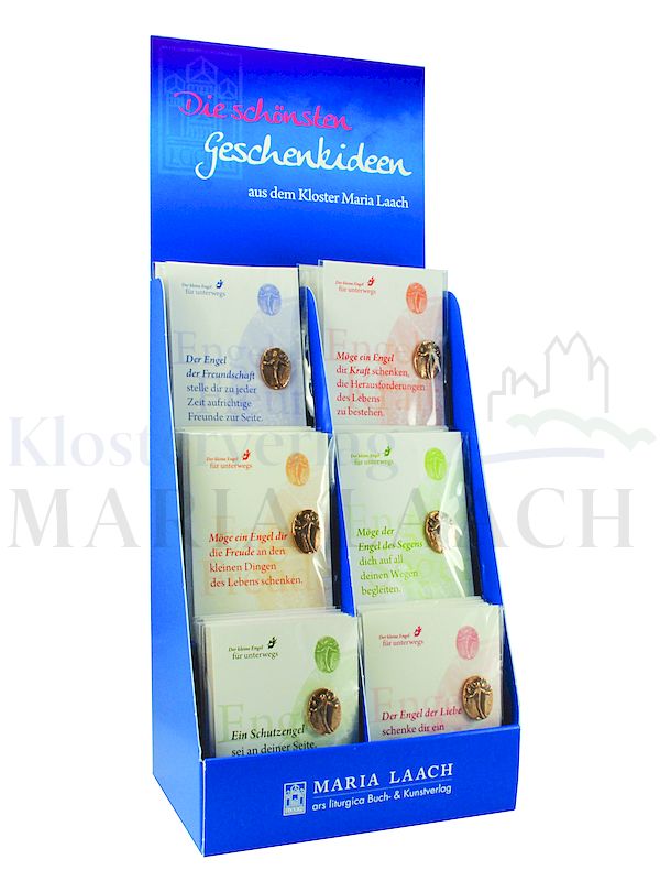 Foto: Theken-Display Der kleine Engel für unterwegs Mini-Plakette mit 6 x 10 Exemplaren