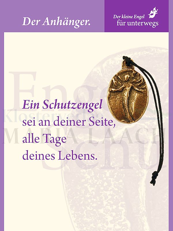 Foto: Mini-Plakette Engel des Schutzes, mit Befestigungsschnur, 11,5 x 8 cm