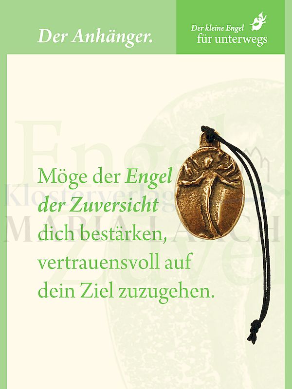 Foto: Mini-Plakette Engel der Zuversicht, mit Befestigungsschnur, 11,5 x 8 cm