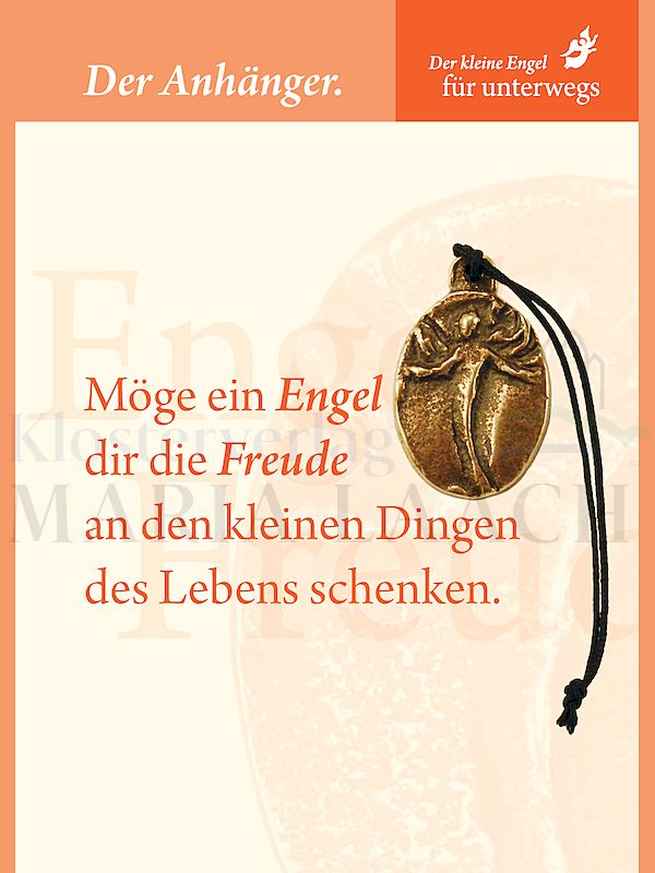 Foto: Mini-Plakette Engel der Freude, mit Befestigungsschnur, 11,5 x 8 cm