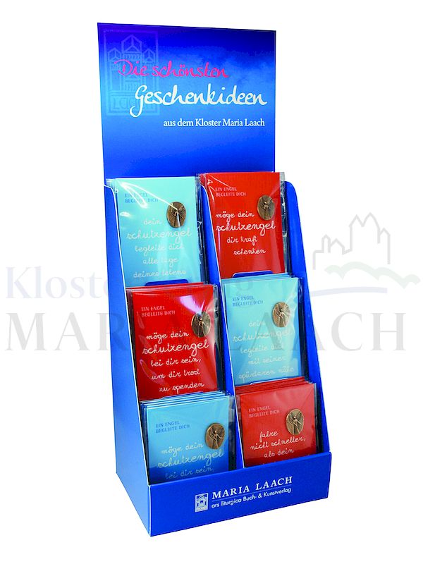 Foto: Display Mini-Plakette Schutzengel, 6 x 10 Kärtchen