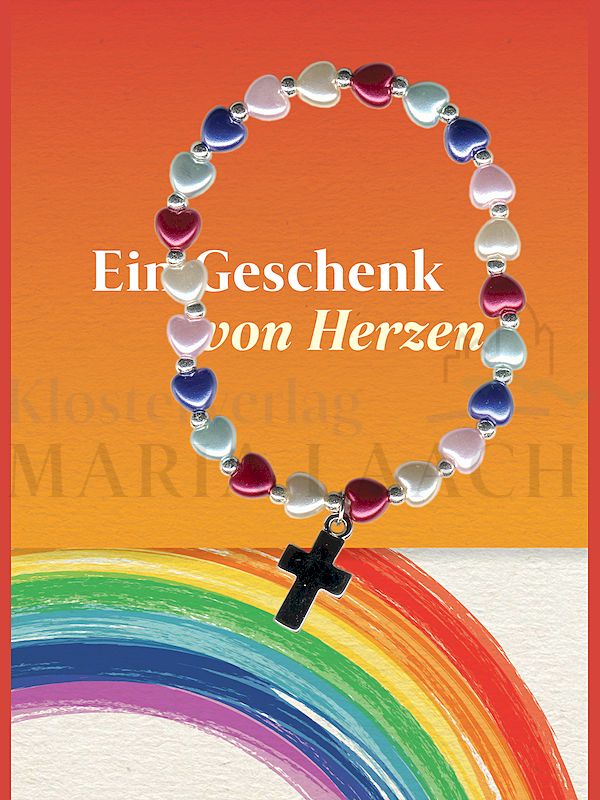 Foto: Armband Herzen, auf Minicard Ein Geschenk von Herzen, 11,2 x 8 cm
