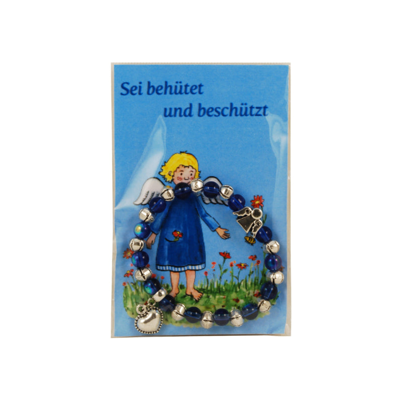 Armband mit Engel in blau