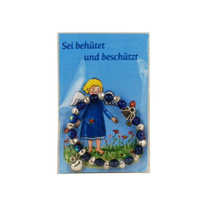 Armband mit Engel in blau