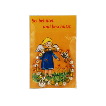Armband mit Engel in orange