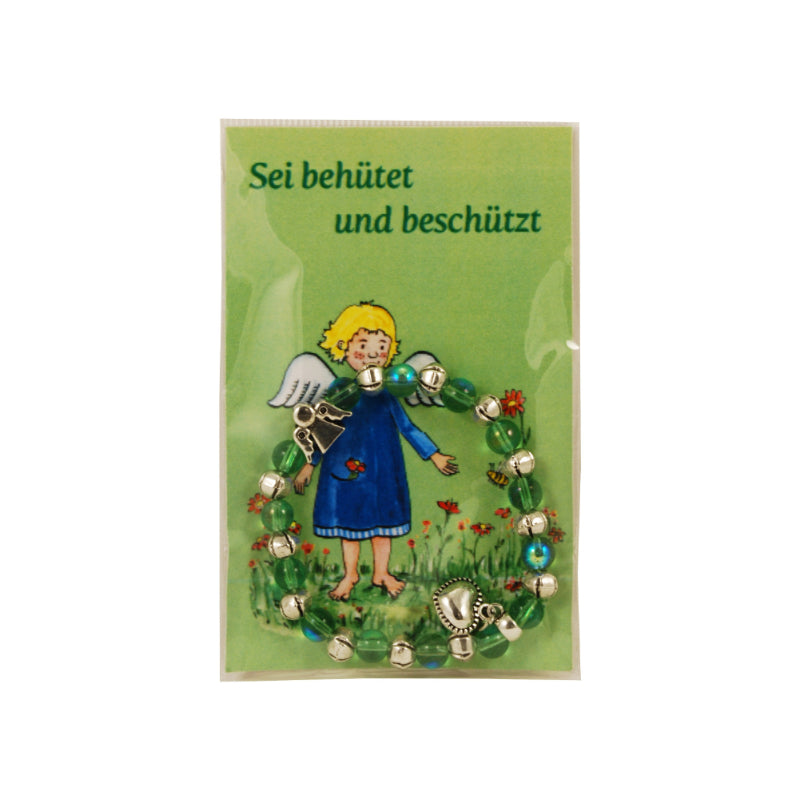 Armband mit Engel in grün