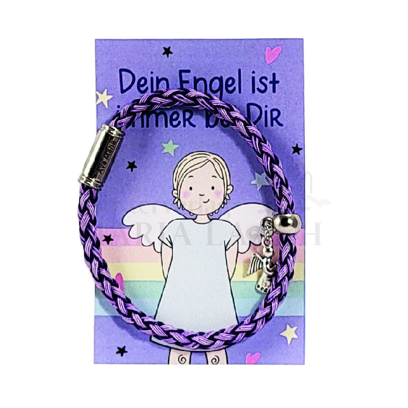 Dein Engel ist immer bei dir, Armband, lila