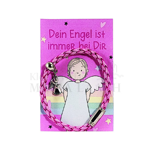 Dein Engel ist immer bei dir, Armband, rosa