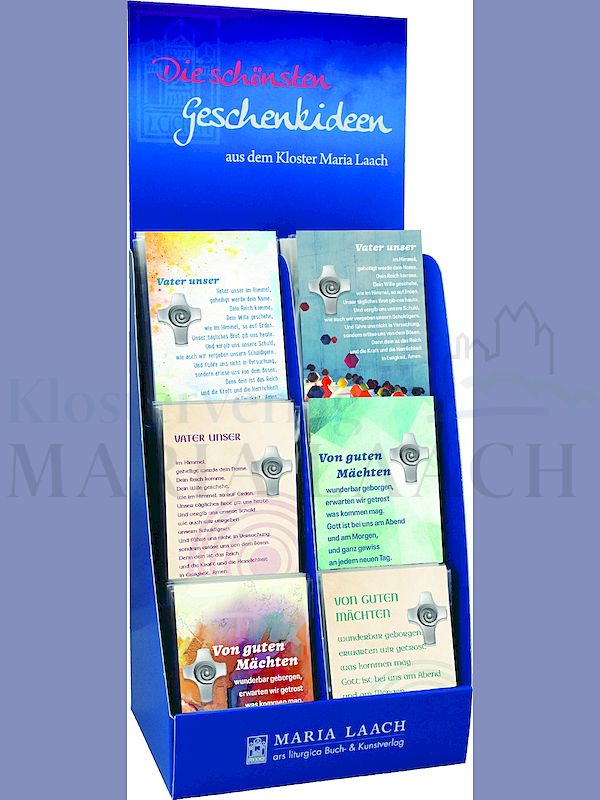 Foto: Verkaufsdisplay, 60 Minikreuze Spirale auf Kärtchen