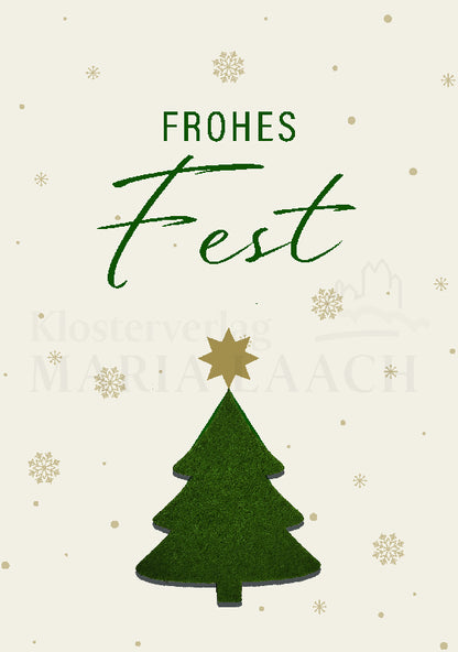 Nachfüllpack zum Display 842039 6 x 6 Karten Weihnachtskarten mit Filz Anhängern