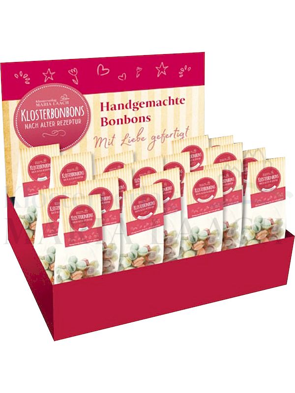 Foto: Verkaufsdisplay mit 20 Bonbontütchen