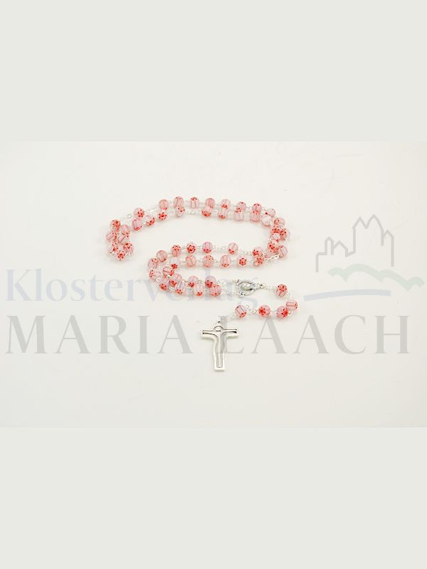Foto: Rosenkranz rosa, Murano, 53 cm lang