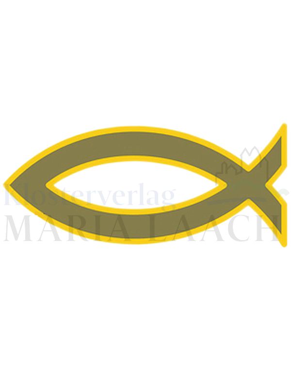 Foto: VE 5 Anstecker Fischsymbol gold, 1 x 2,5 cm
