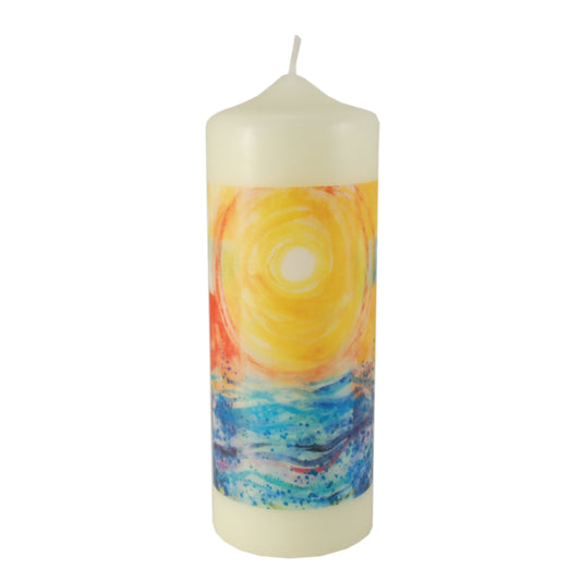 Kerze "Sonne und Wasser"