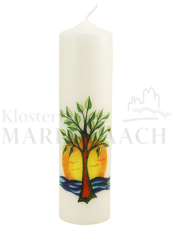 Foto: Kerze Lebensbaum / Sonne, 270/70 mm