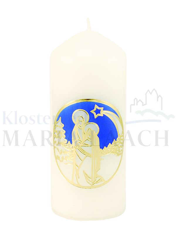 Foto: Kerze Weihnachtsszene 120/55 mm