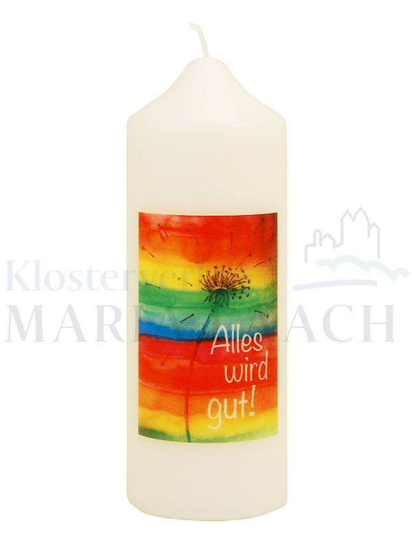 Foto: Kerze Alles wird gut!, 165/60 mm