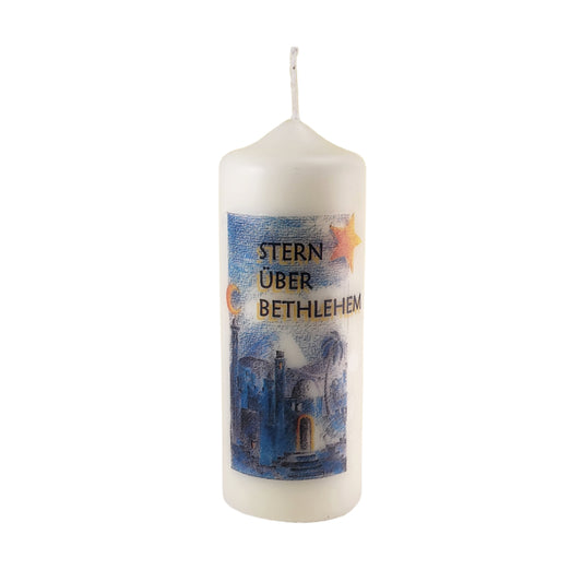 Kerze "Stern über Bethlehem"