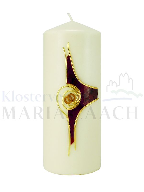 Foto: Kerze Zur Goldenen Hochzeit (Ringe), 200/70 mm