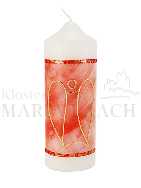 Foto: Kerze Engel rot, 165/60 mm