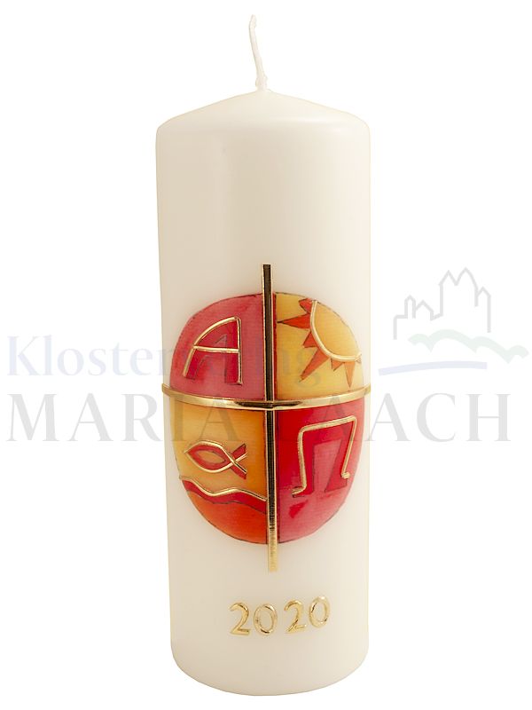Foto: Kerze Symbole 2023 mit Wachsauflage, 200/70 mm