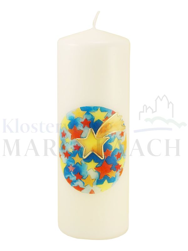 Foto: Kerze Sterne mit Wachsauflage, 200/70 mm