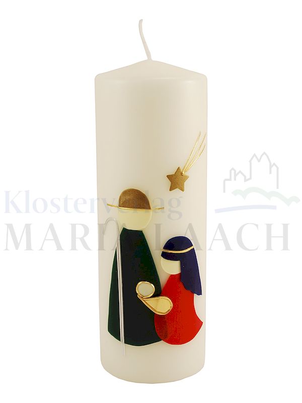 Foto: Kerze Heilige Familie mit Wachsauflage, 200/70 mm