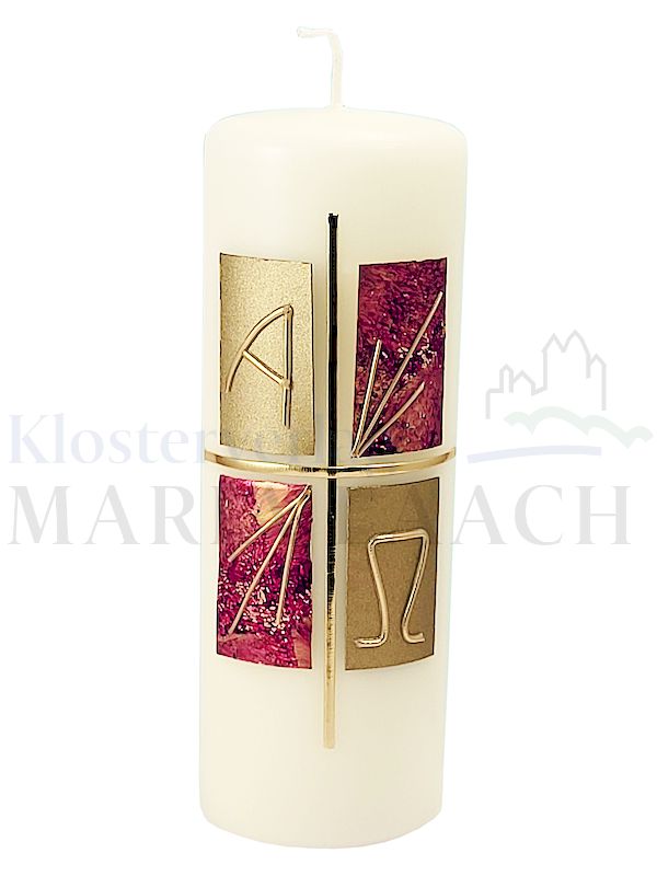 Foto: Kerze Strahlenkreuz mit Wachsauflage, 200/70 mm