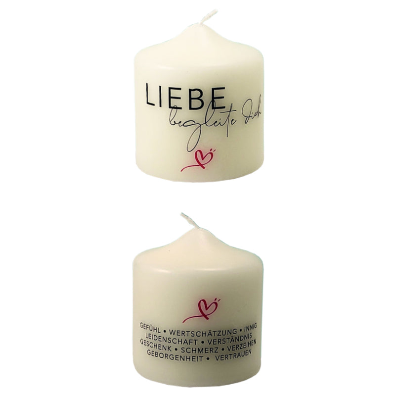 Kerze "Liebe begleite dich"