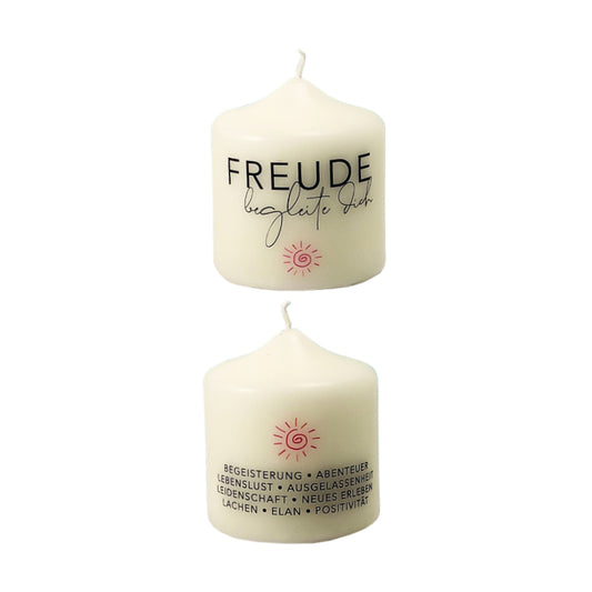 Kerze "Freude begleite dich"