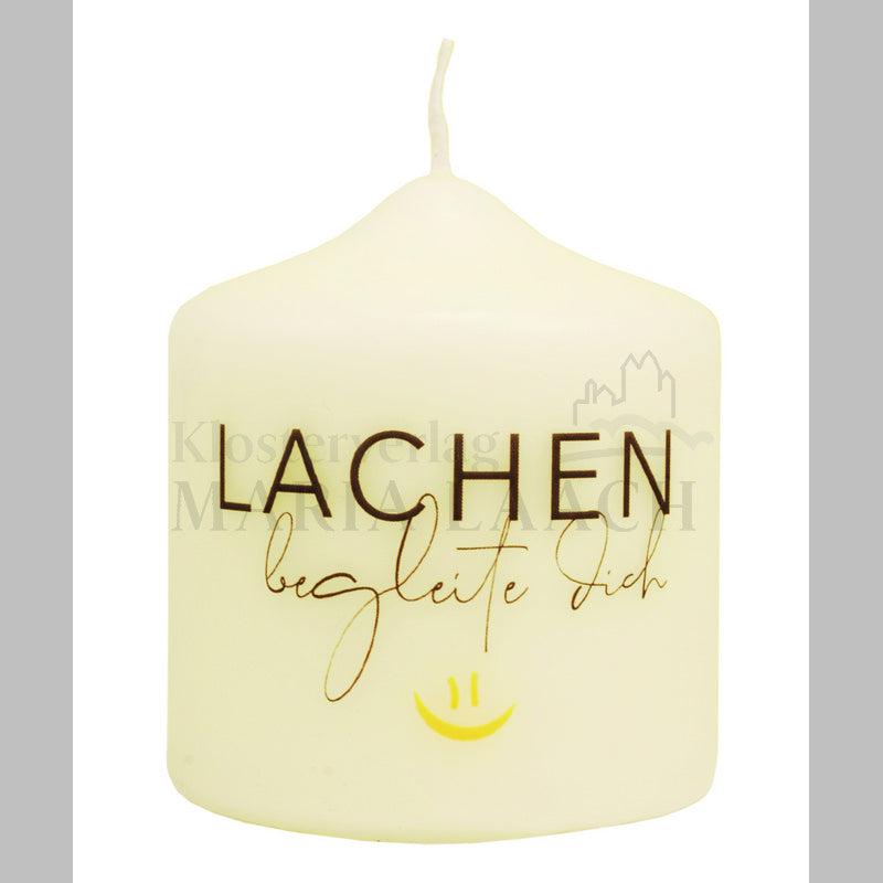 Kerze "Lachen begleite dich"