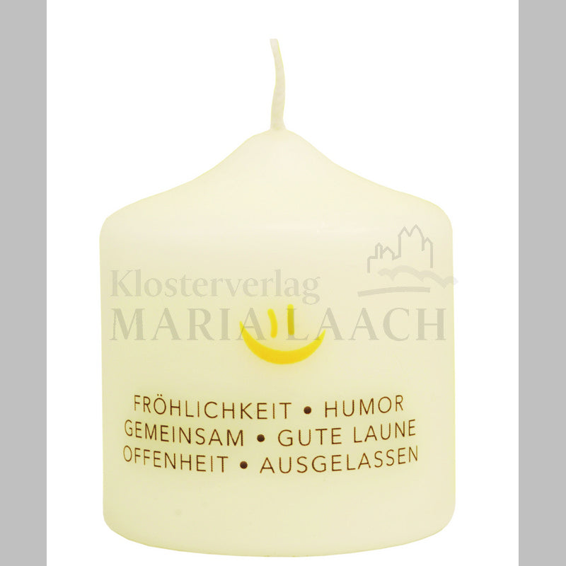 Kerze "Lachen begleite dich"