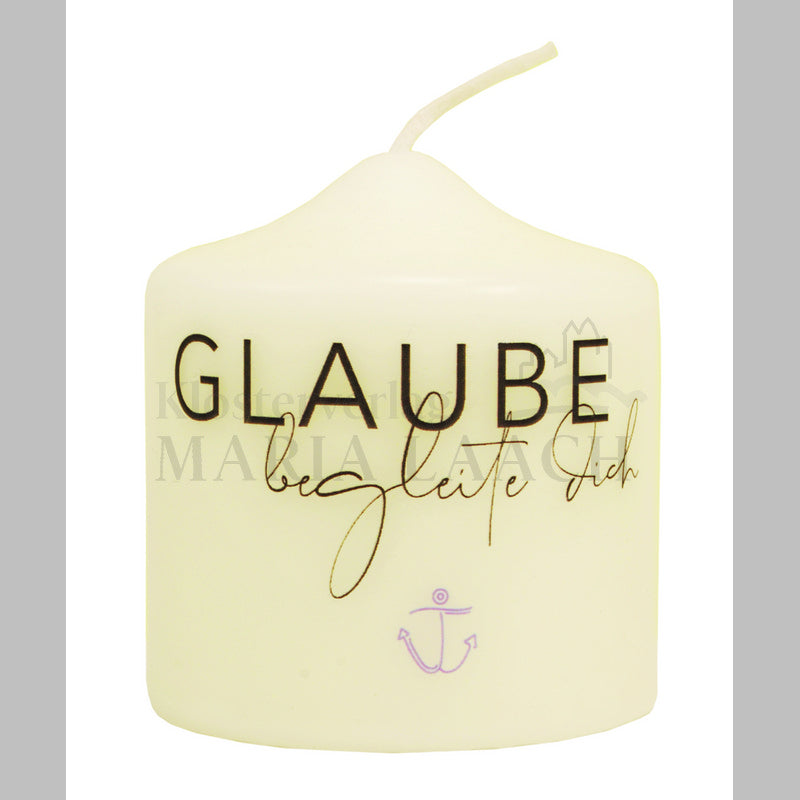 Kerze "Glaube begleite dich"