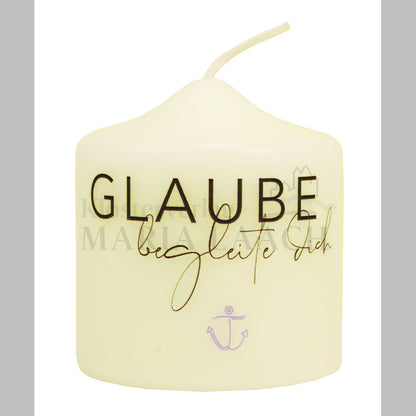 Kerze "Glaube begleite dich"