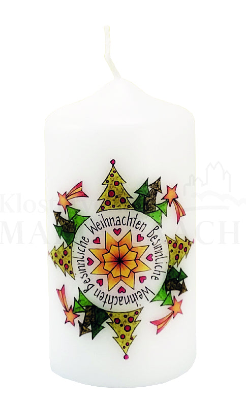 Besinnliche Weihnachten Mandala-Kerze